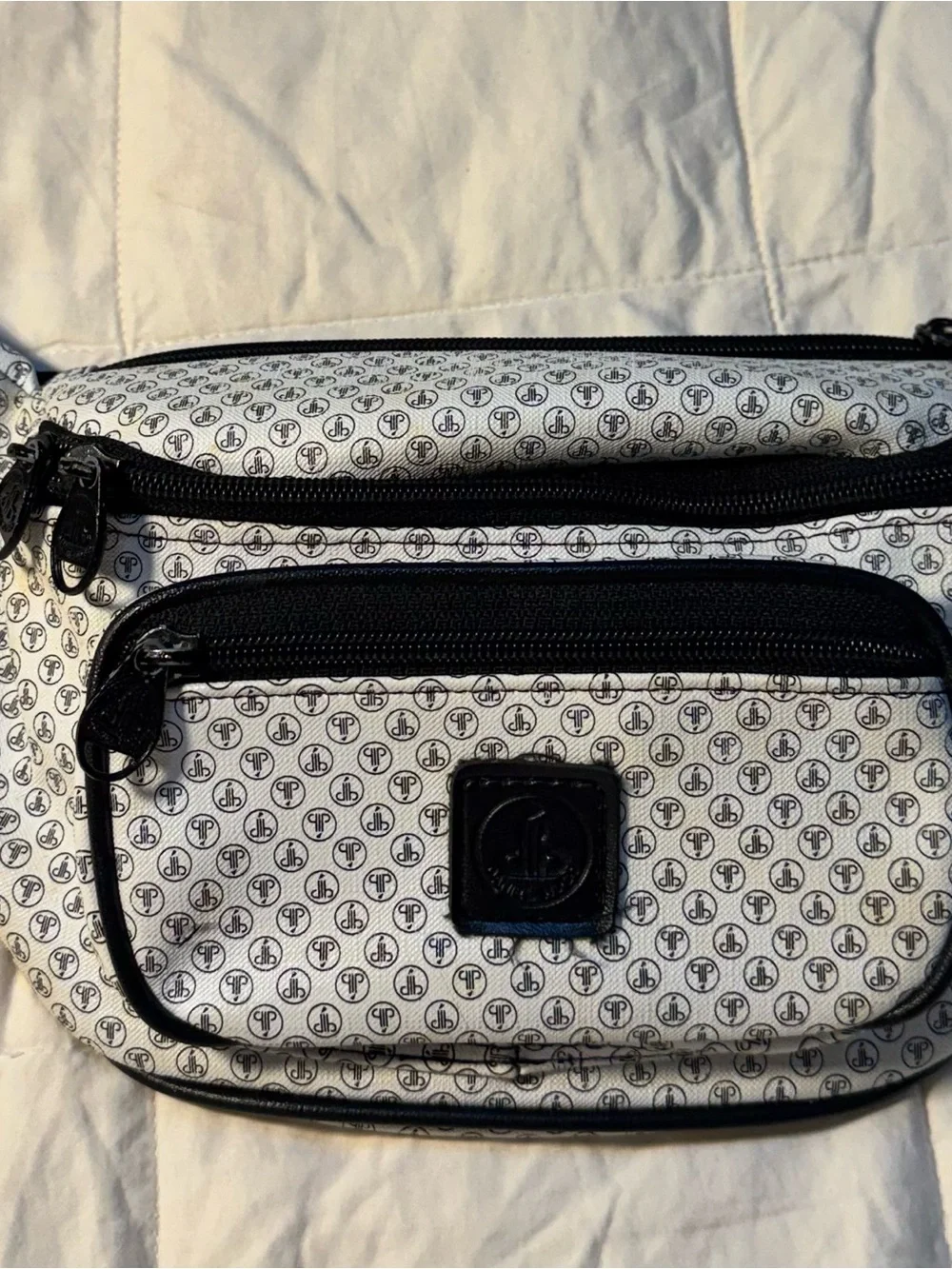 Vintage Y2K Daniel Hugo Monogram Waist Belt/ Crossbody Bag